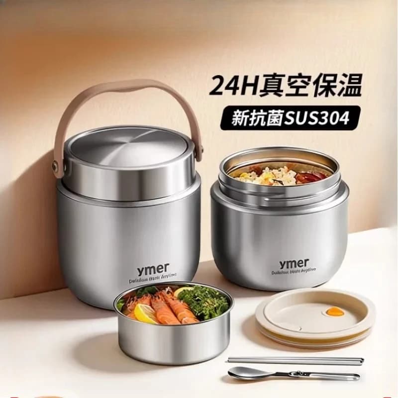 Contenitore per il pranzo in acciaio inossidabile, bento box per studenti, contenitori per la conservazione degli alimenti, contenitore termico per il pranzo per bambini, scaldavivande.