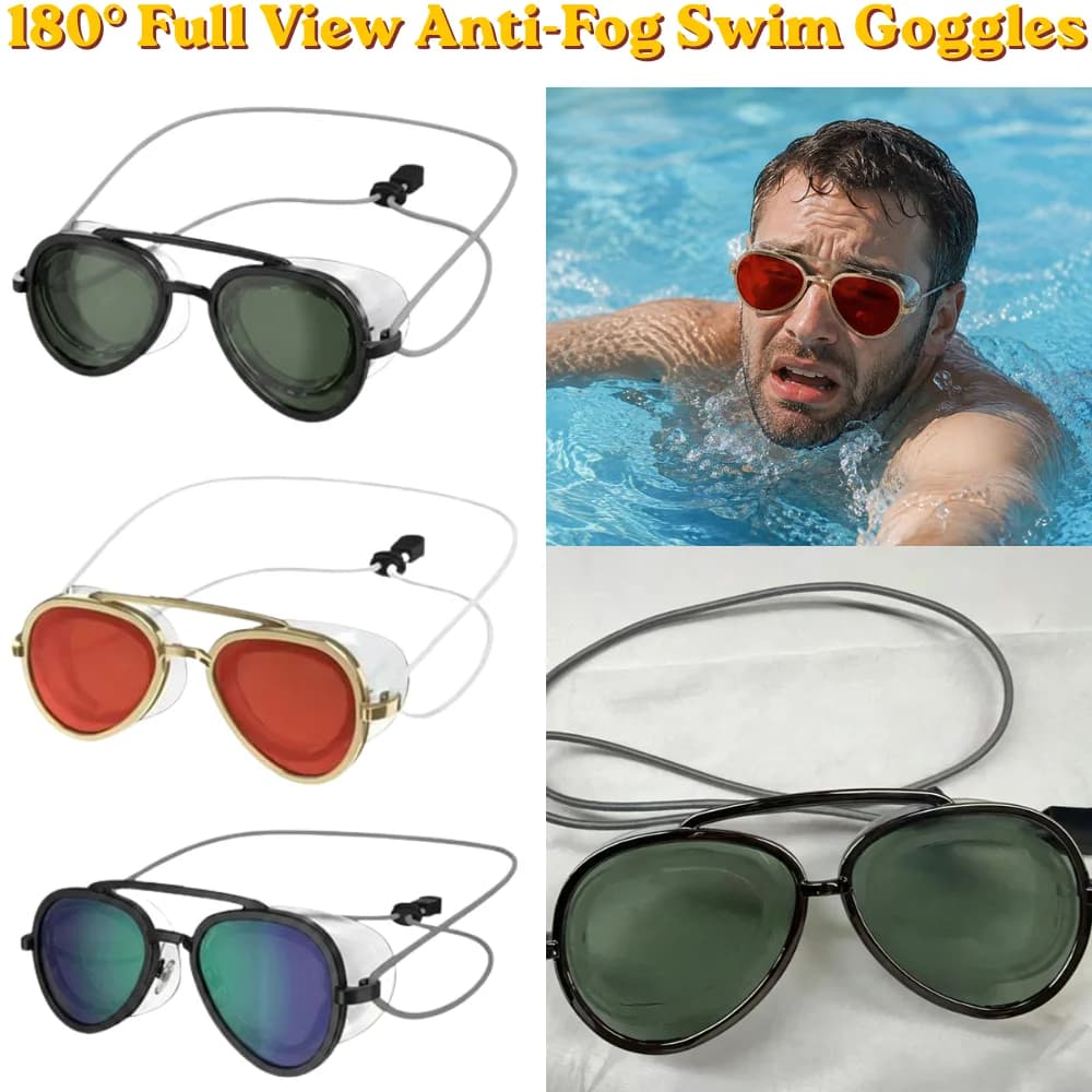 Soft Silicone Seal Anti Fog Swim Goggles Adjustable Elastic Strap Leakproof UV Protection Glasses For Men Women Daily Swimming