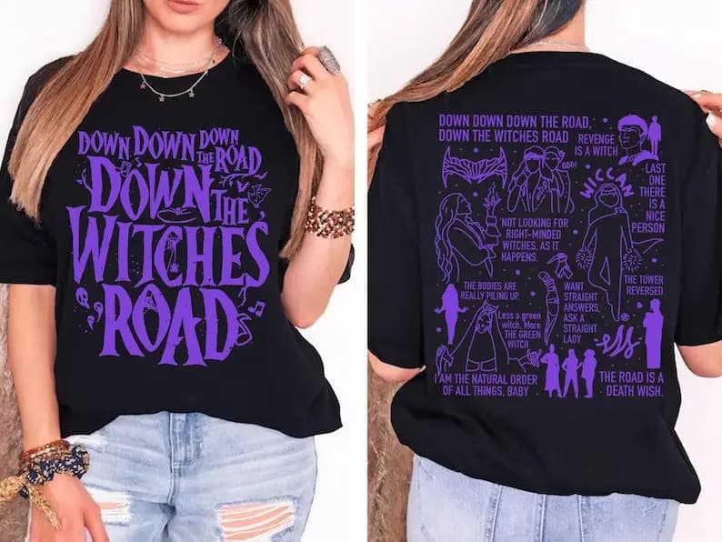 Camicia vintage di Agatha All Along, camicia di carte dei tarocchi di Agatha All Along, camicia di Agatha, camicia lesbica Green Witch Queer
