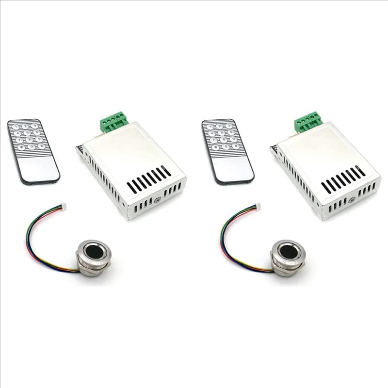 ABKQ-2X Scheda di controllo delle impronte digitali K216 + modulo di impronte digitali R503 Indicatore luminoso ad anello bicolore Controllo accessi