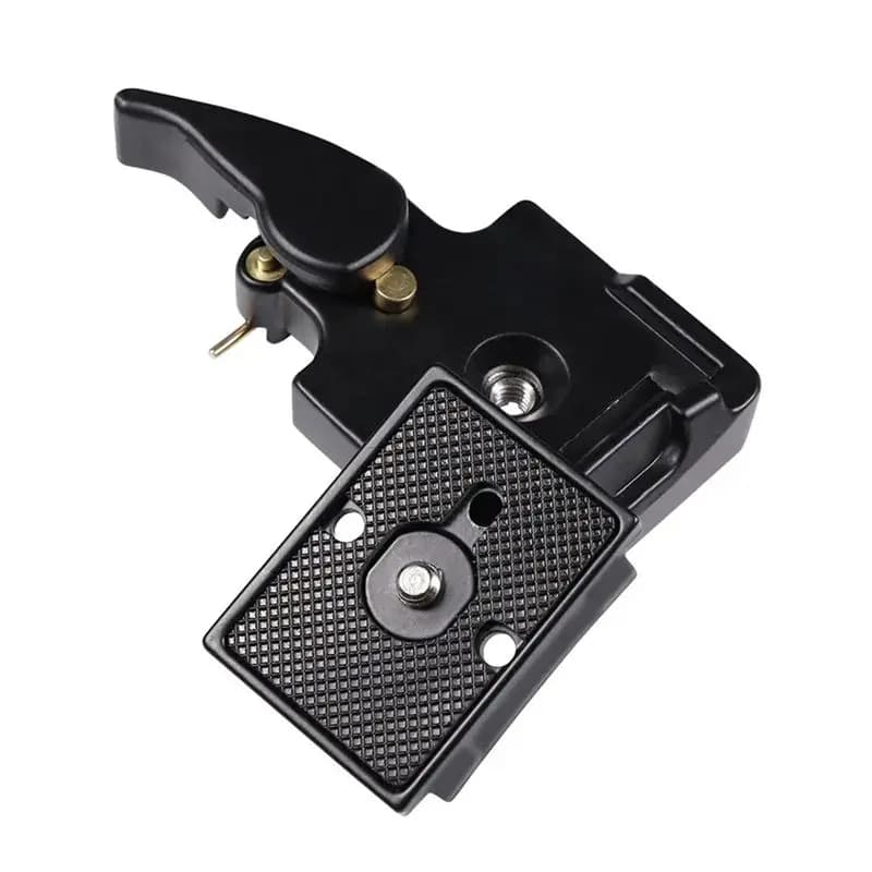 Adattatore a morsetto per piastra a sgancio rapido 323 compatibile con Manfrotto 200PL-14 per sistema di montaggio su treppiede per fotocamera