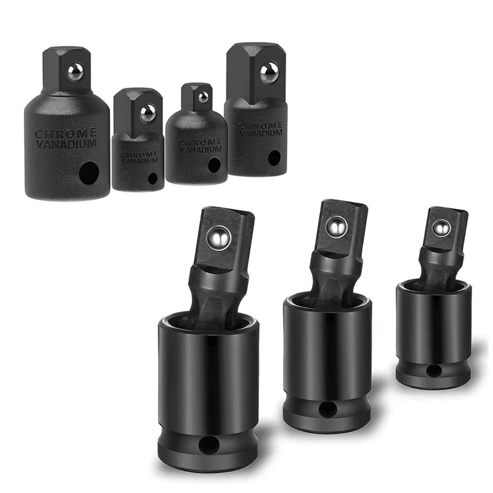 1/4/10PCS 1/2 3/8 1/4 pollici Adattatore per presa a impatto Riduttore Set Utilizzare chiavi Trapani in Auto e avvitatori a percussione Lavori di costruzione