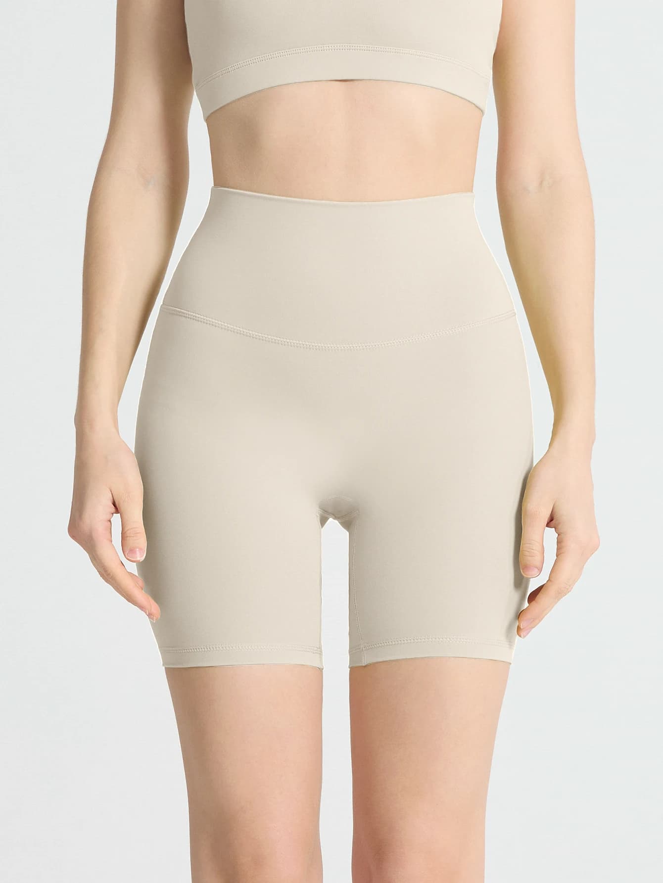 Summer Women Sports Shorts High Waist Seamless Hip Lift Tight Shorts Breathable Quick Dry Running Leisure Cycling Pilates Shorts