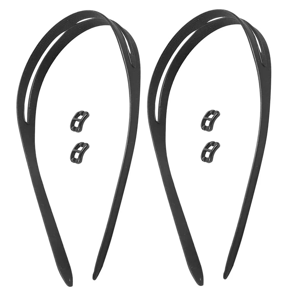 2 set di comodi occhiali in silicone con sistema di fibbia regolabile per bambini e adulti, per nuoto, sport, antiscivolo, per occhiali.