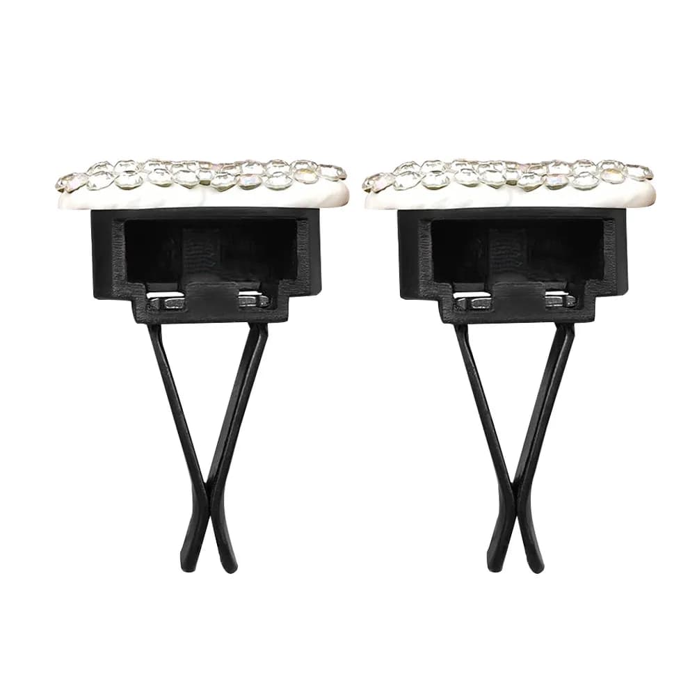 2 Pezzi Clip Deodorante Auto Romantico, Clip Aromatizzante per Bocchette d'Aria Auto con Lavorazione Raffinata, Elegante Decorazione per Cruscotto, Clip per Bocchette d'Aria Auto