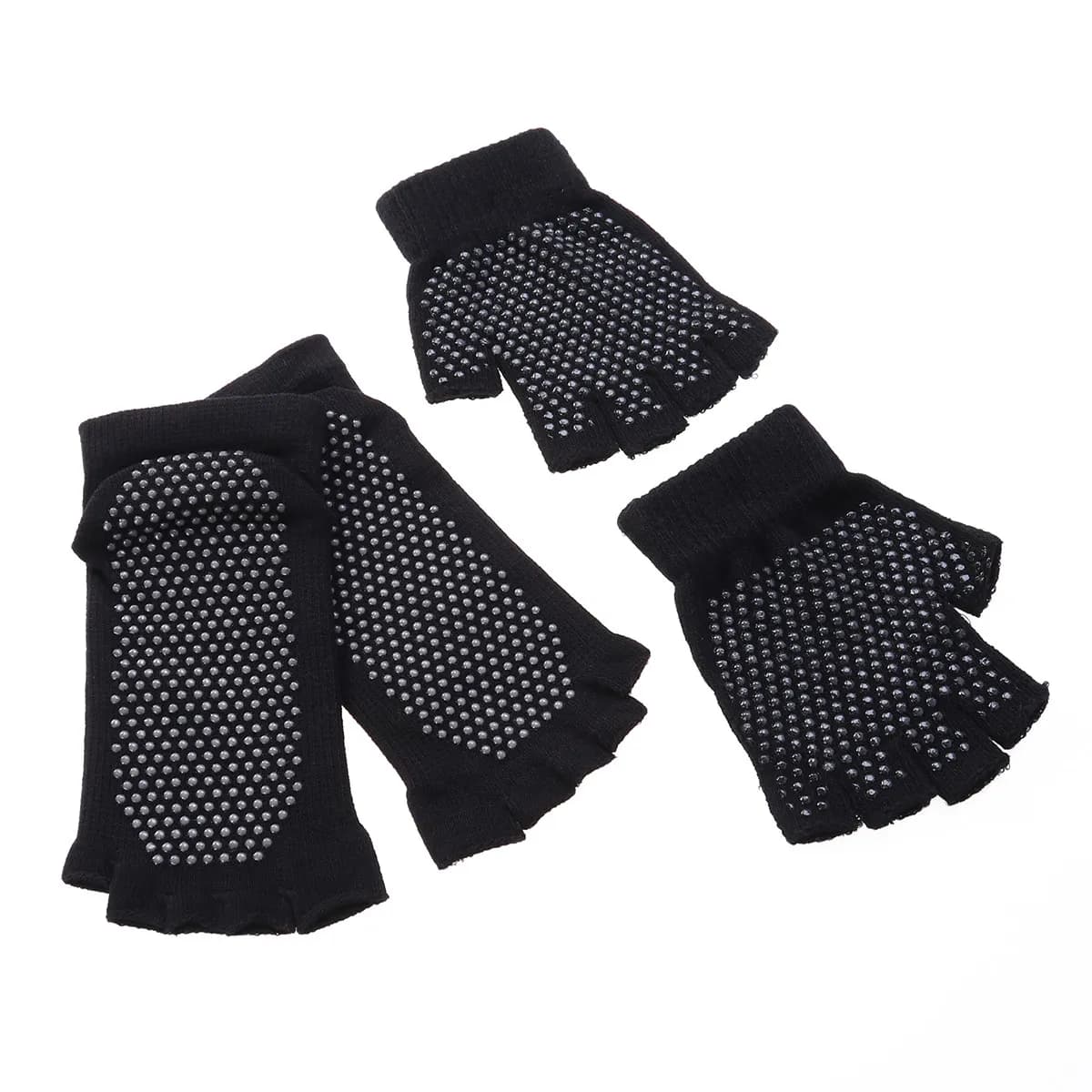 Calzini Yoga a Cinque Dita per Donne, Antiscivolo con Punti in Silicone, in Cotone Lavorato a Maglia con Fondo Imbottito per Assorbimento e Presa