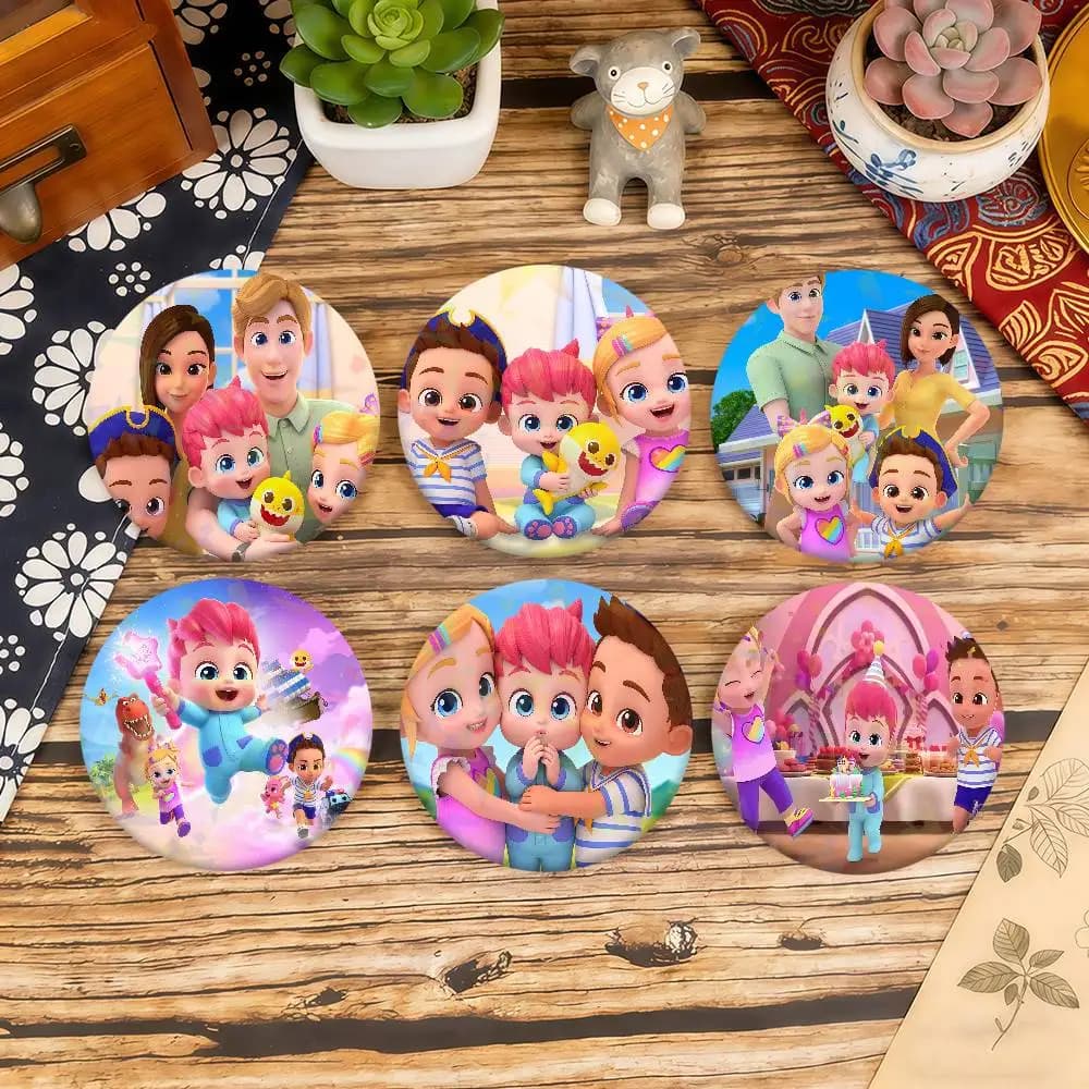 Spilla Distintiva Kawaii a Forma di Personaggio dei Cartoni Animati B-BebefinnS-S, Accessori Creativi per Borse, Cappelli e Abbigliamento, Regali