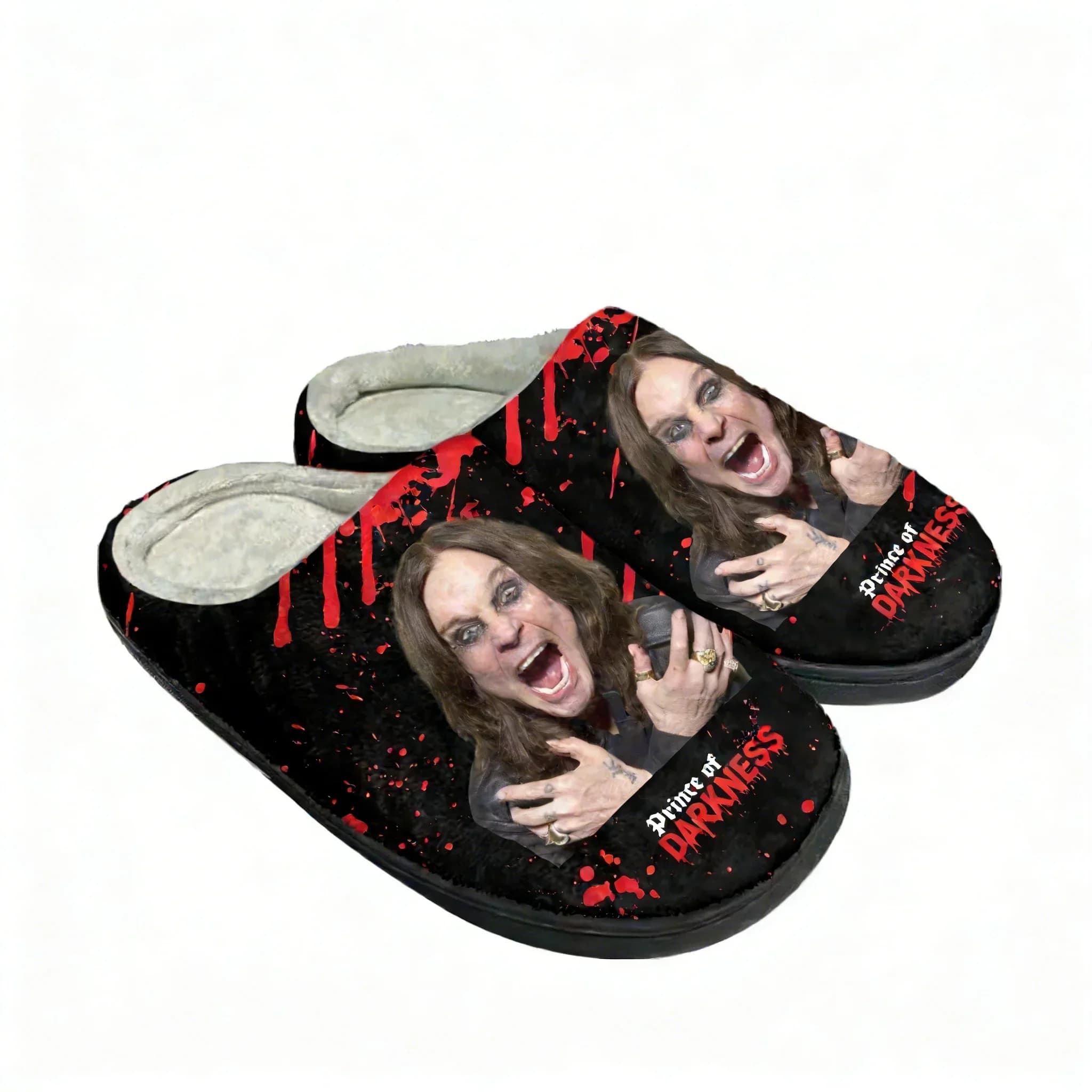 Pantofole in cotone Ozzy Osbourne 1948-2025 da uomo e da donna, calde e confortevoli, personalizzate, termiche, per la casa