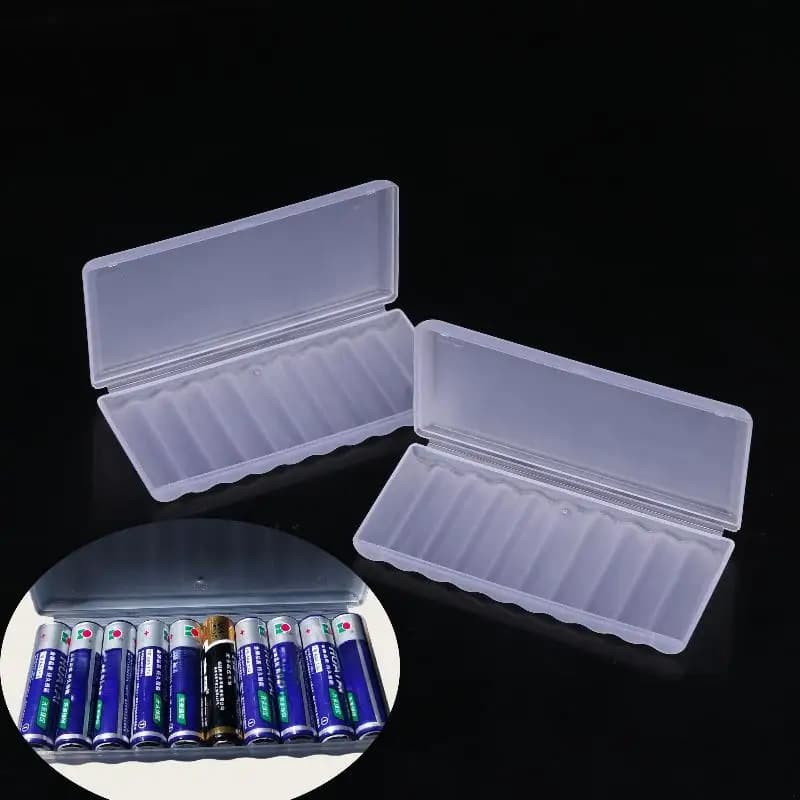 1/3/5 pezzi Contenitore rigido con 10 slot per batterie, scatola porta batterie in plastica per accessori organizer batterie AAA-F(x)