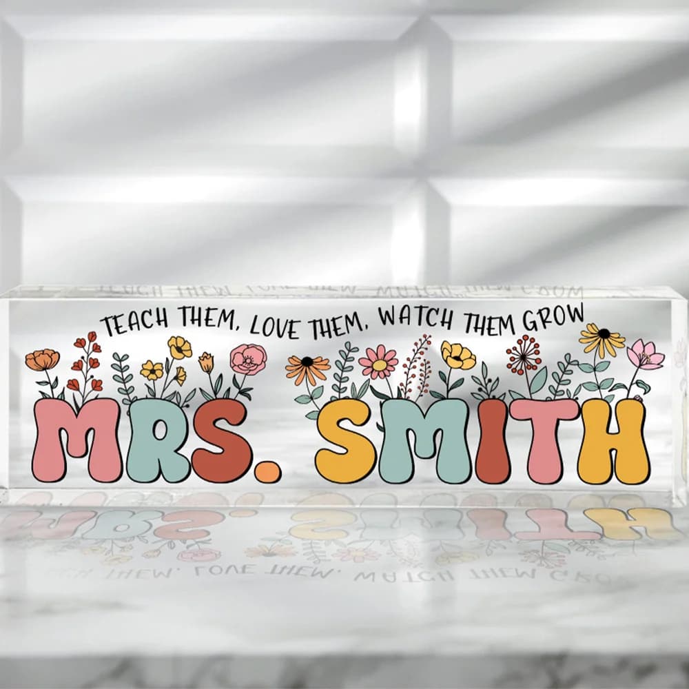 1 piece custom table ornament: custom text, cute and transparent, laser engraved, DIY, ideal gifts for teenagers and everyday use