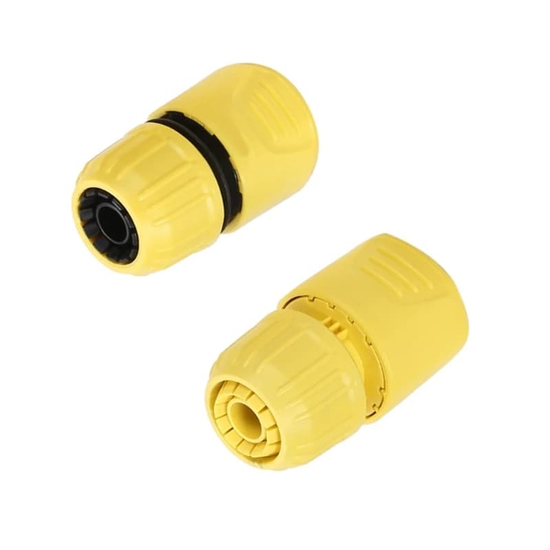 Easy Installation Water Hose Adapter For 4 5 Point Hoses Yellow Plastic For Garden Irrigation Adapter Accessories