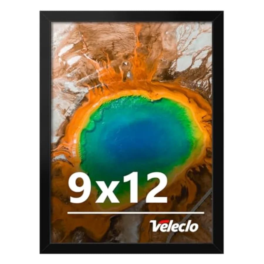 Cornice per foto 9 x 12 per esposizione a parete, cornice 9x12 con plexiglass antiurto, cornice per poster 9 x 12 stabile e robusta