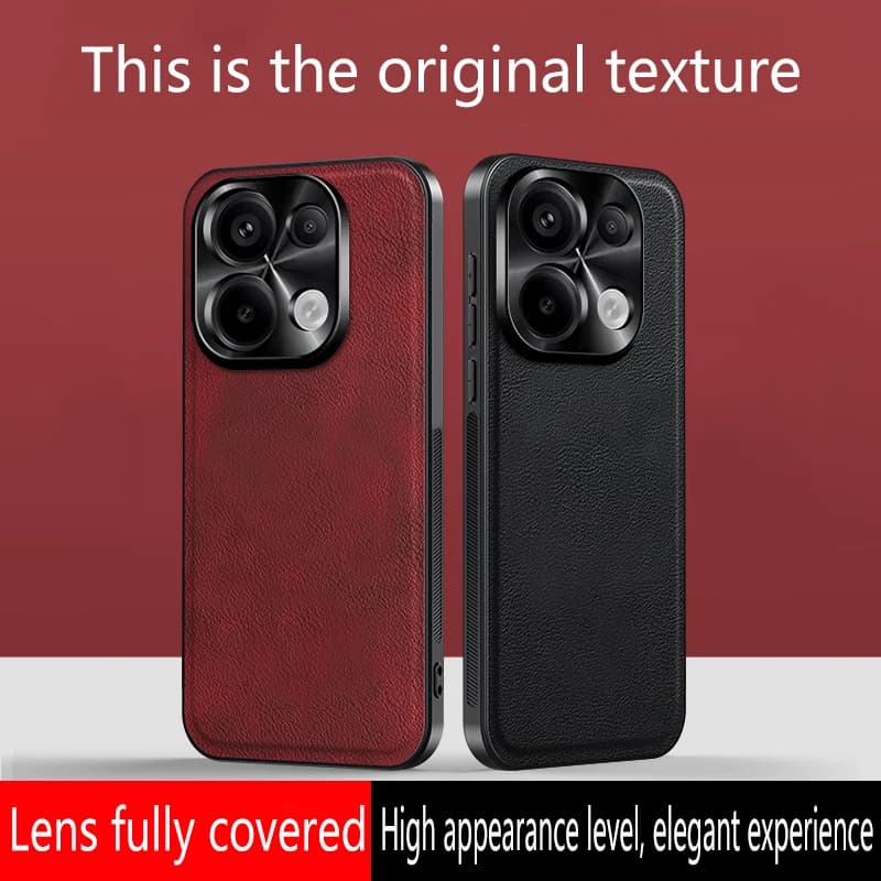 Luxury PU Leather Anti-Slip Border Shockproof Phone Case For Xiaomi Redmi Note 15 Pro 13 12 14 Pro Plus 15C Bmper Back Cover