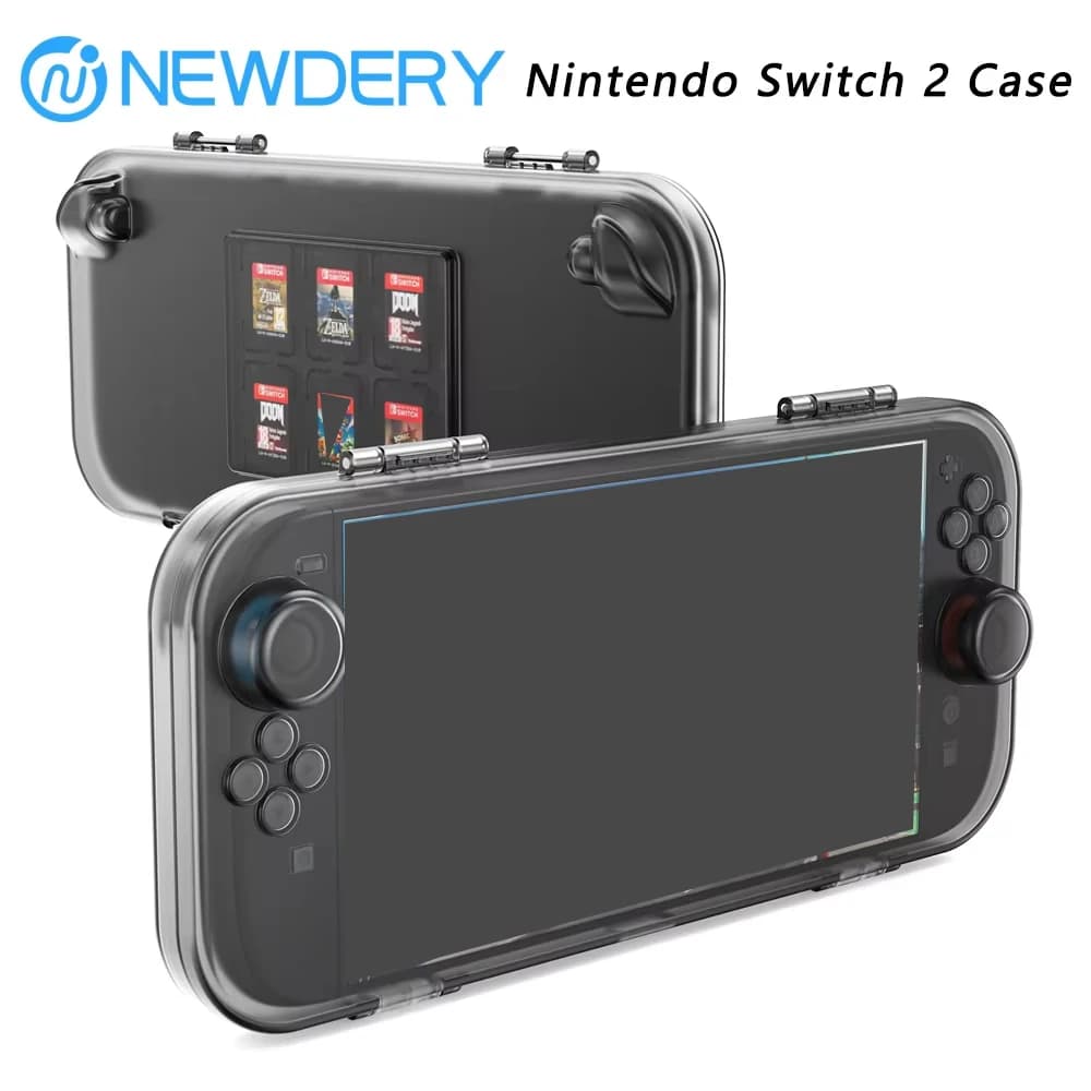 Custodia Protettiva Trasparente per Nintendo Switch 2, Cover Protettiva per Giochi e Accessori Switch 2