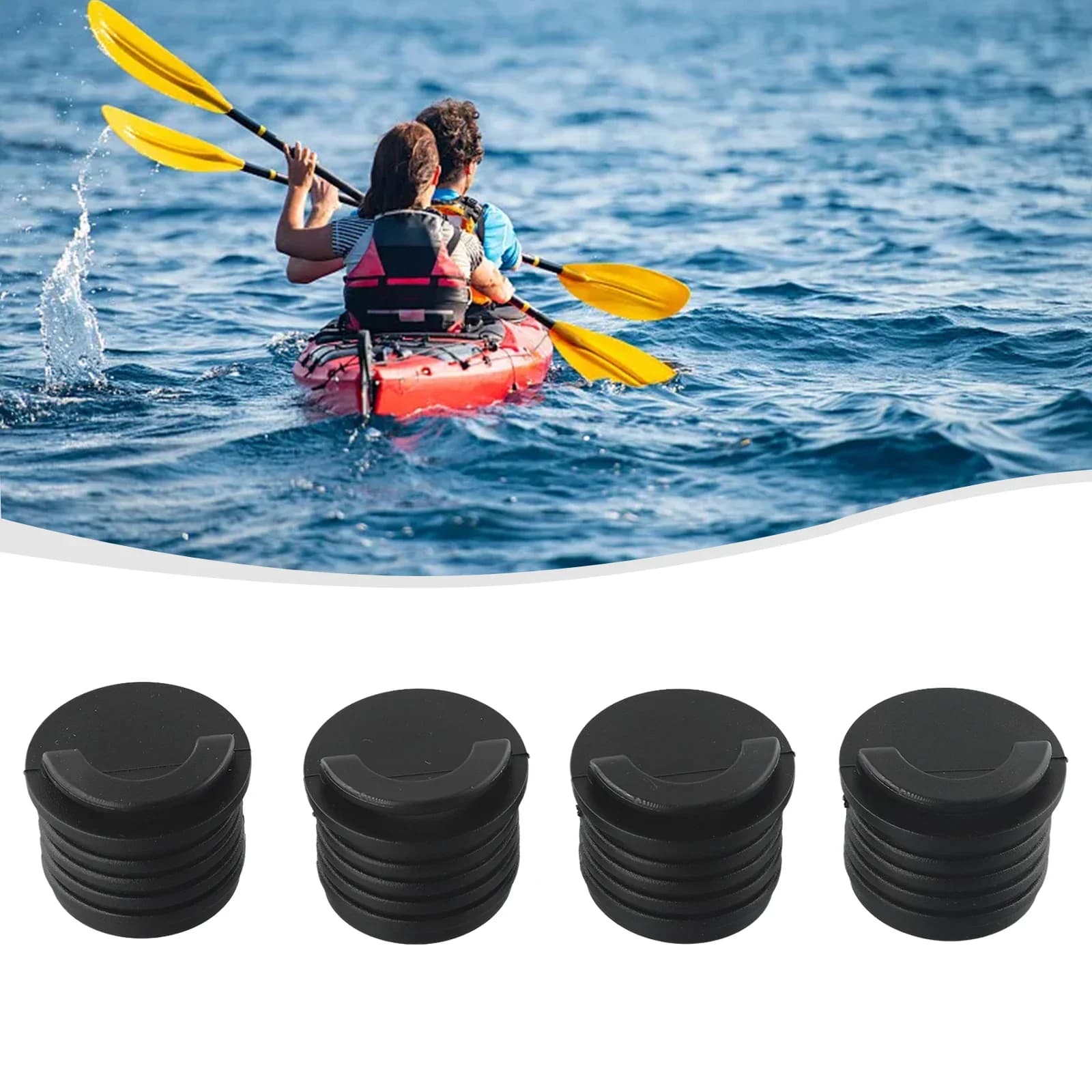Tappo di scarico per canoa, tappo cavo per kayak, accessorio per imbarcazioni a remi