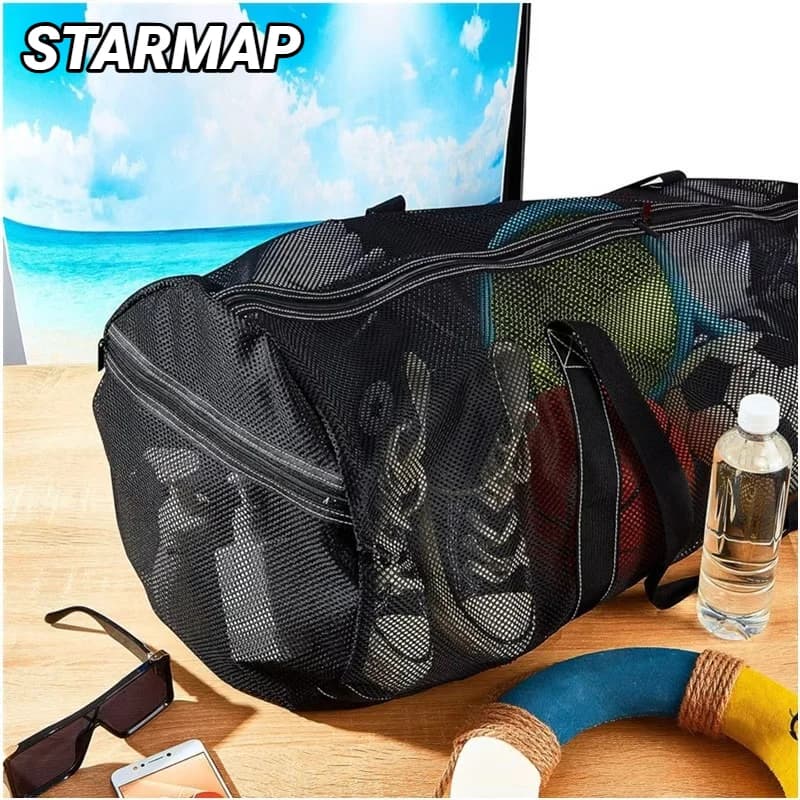 100 liters high capacity mesh diving bag, surfing, snorkeling, fins, equipment, dry bag, beach swim bag