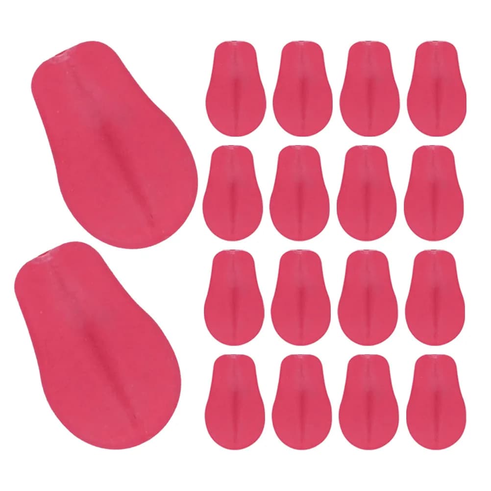 20Pcs Realistic Dog Tongue Accessories for Crafting Animal Figures Soft Sturdy DIY Replacement Parts for Stuffed Puppy