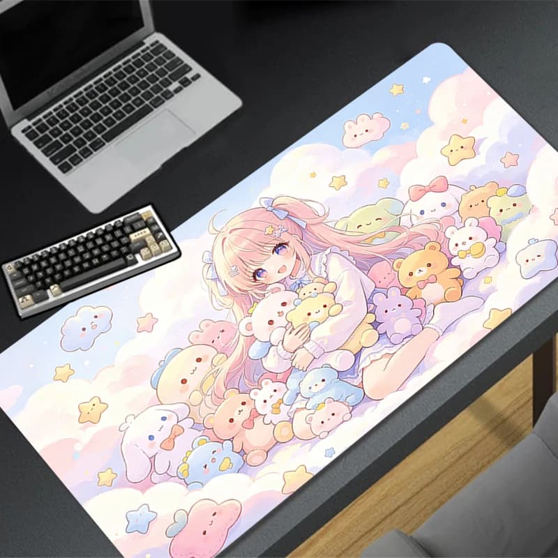 Mouse Pad Soft and cute anime Office Desk Mat Gamer Computer Mousepad Gaming Accessories kawaii Keyboard Pad Large xxl Mausepad
