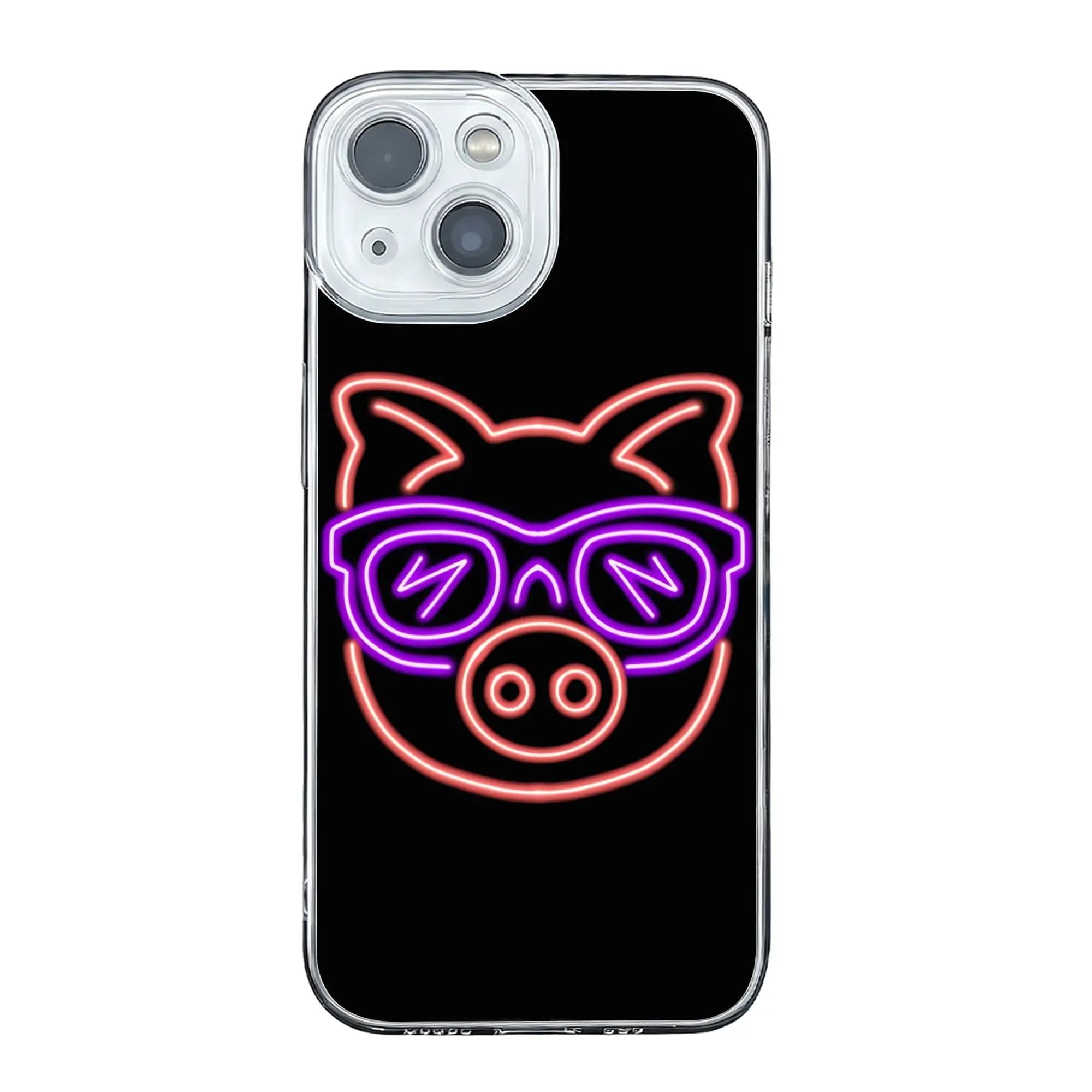 Cover anti-collisione Neon Pig per iPhone 17 16 15 14 13 12 11 Pro Max