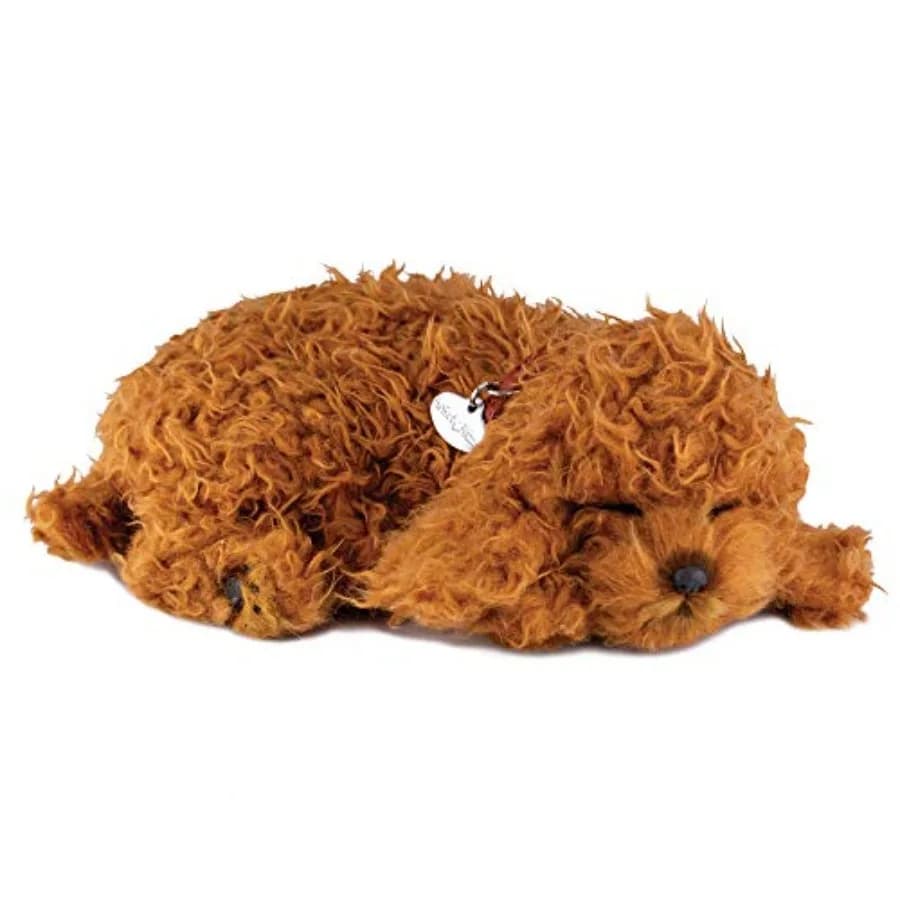 Giocattoli per Cani Poodle e Anziani, Animali di Peluche Realistici a Batteria, Compagni Interattivi con Suoni