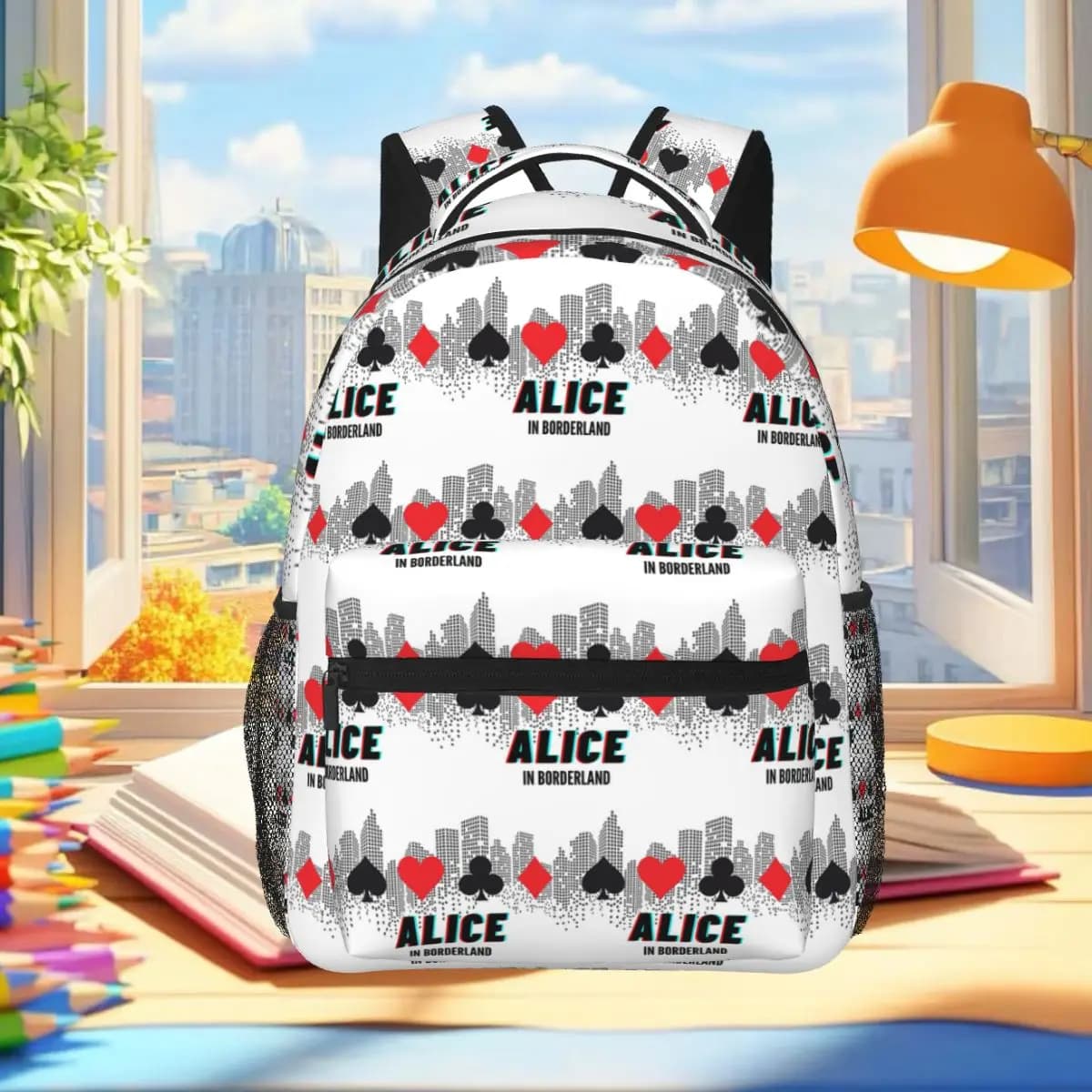 Alice In Borderland Netflix Backpack Student Boys Girls BookBag Children School Bag Laptop Shoulder Bags for Men Women
