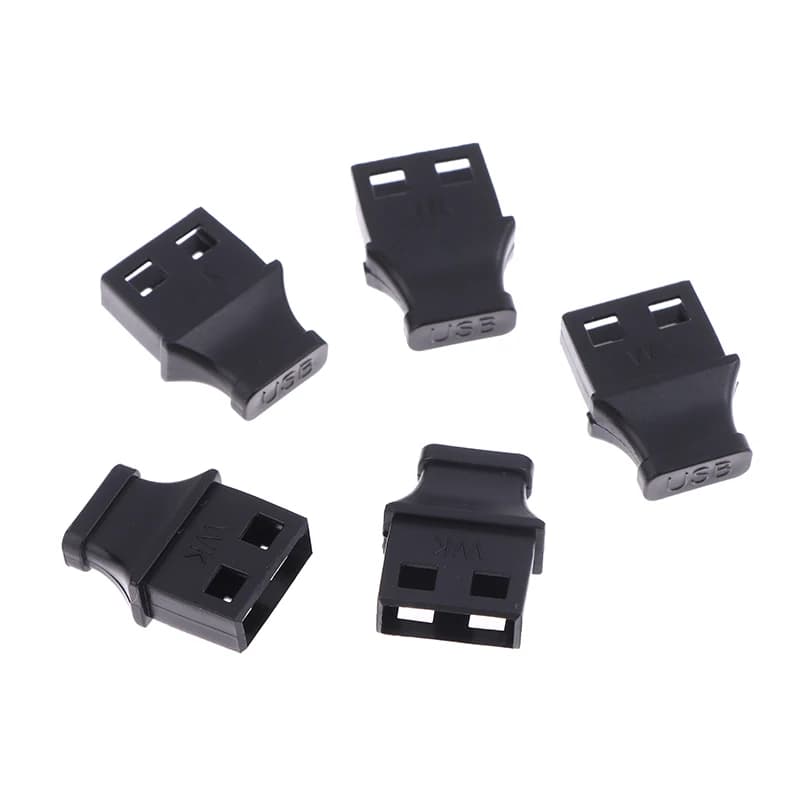 5/10Pcs Type-A USB Port Plug With Handle Anti-dust Cover For Laptop Computer Socket Cap Unused Interface Anti-Dust Plug