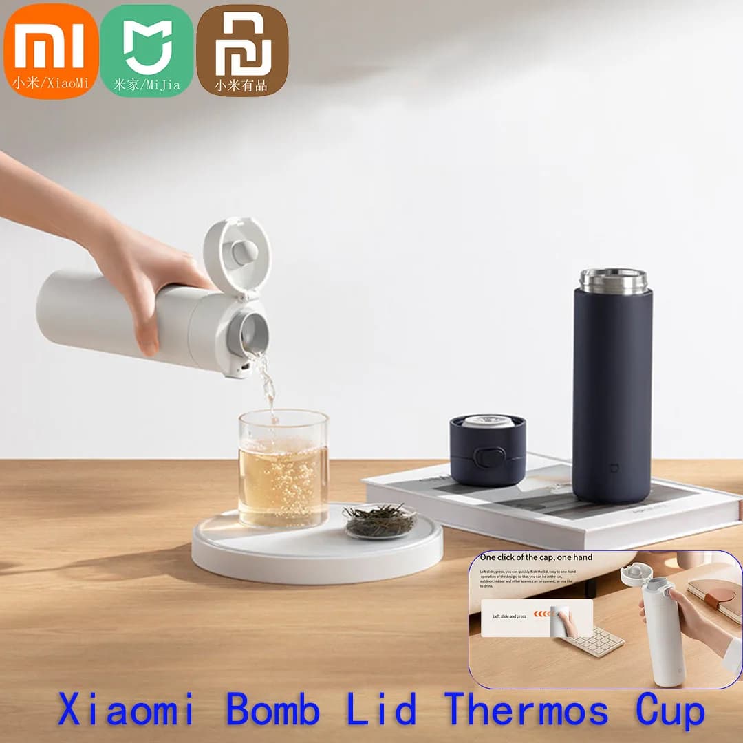 Xiaomi Mijia Smart Thermos Bottle Cup 3 480ML Keep Hot Water / Cool Birthday Gift For Boy Girl Friend Woman Waist Cup Vacuum