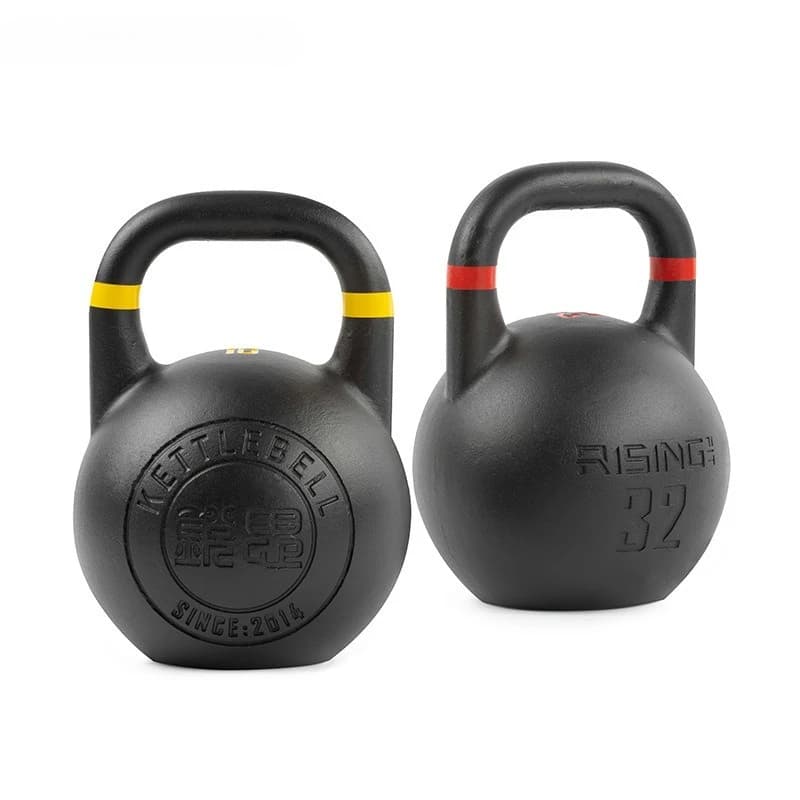 Kettlebell adjustable for competition bodybuilding 28 kg 32 kg 36 kg Kettlebell coated with weight lifting handle