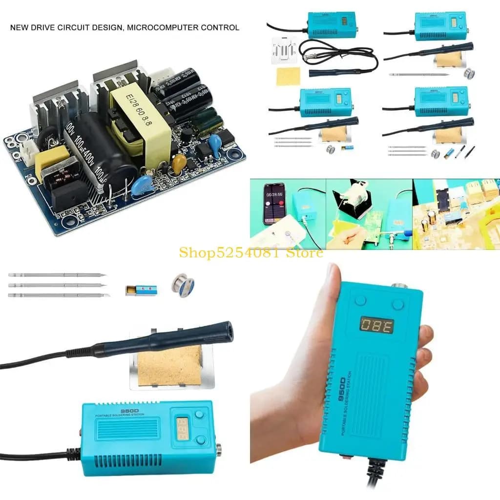 AXYC 50W Portable Soldering Iron Digital Electric Soldering Iron Soldering Station Circuit Board Soldering Digital Display
