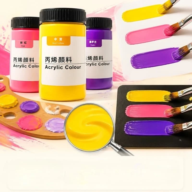300ml Large Capacity Acrylic Paint Waterproof Fast Drying Pigment Wall Mural Children DIY Graffiti, Handmade Art Craft Painting