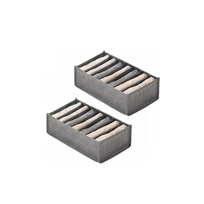 ABRE-2X Closet Drawer Organizer For T-Shirts Jeans Shirts Leggings Organizing System For Wardrobe Storage Box A
