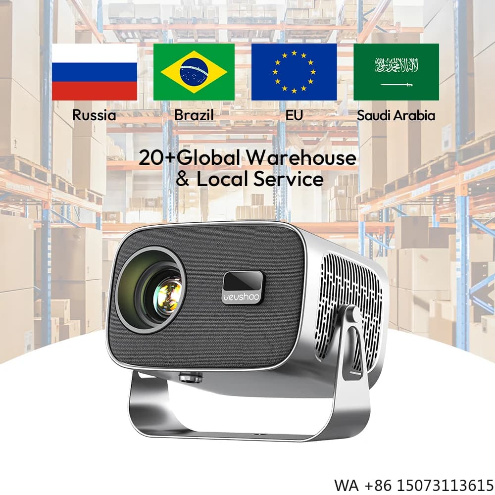 Miglior Proiettore Sotto i 50€, Mini Proiettore LCD 350 ANSI 1280x720 con Supporto, Disponibile in Magazzino Globale