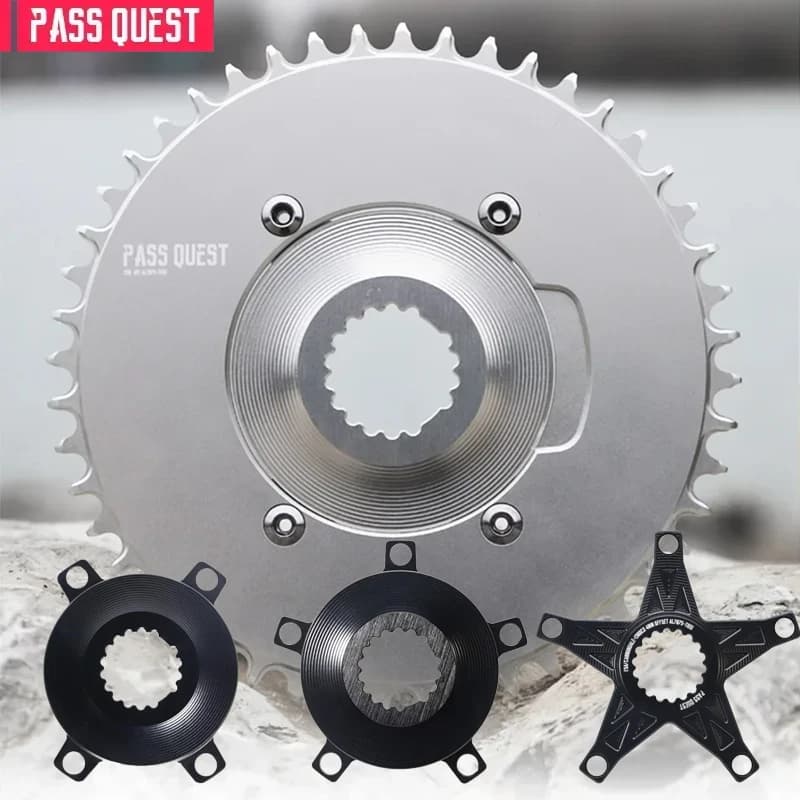 PASS QUEST Adattatore di conversione ruota catena bicicletta per FS/CANNONDA Offset 4mm/6mm/10mm, 110BCD/130BCD ruota catena bicicletta