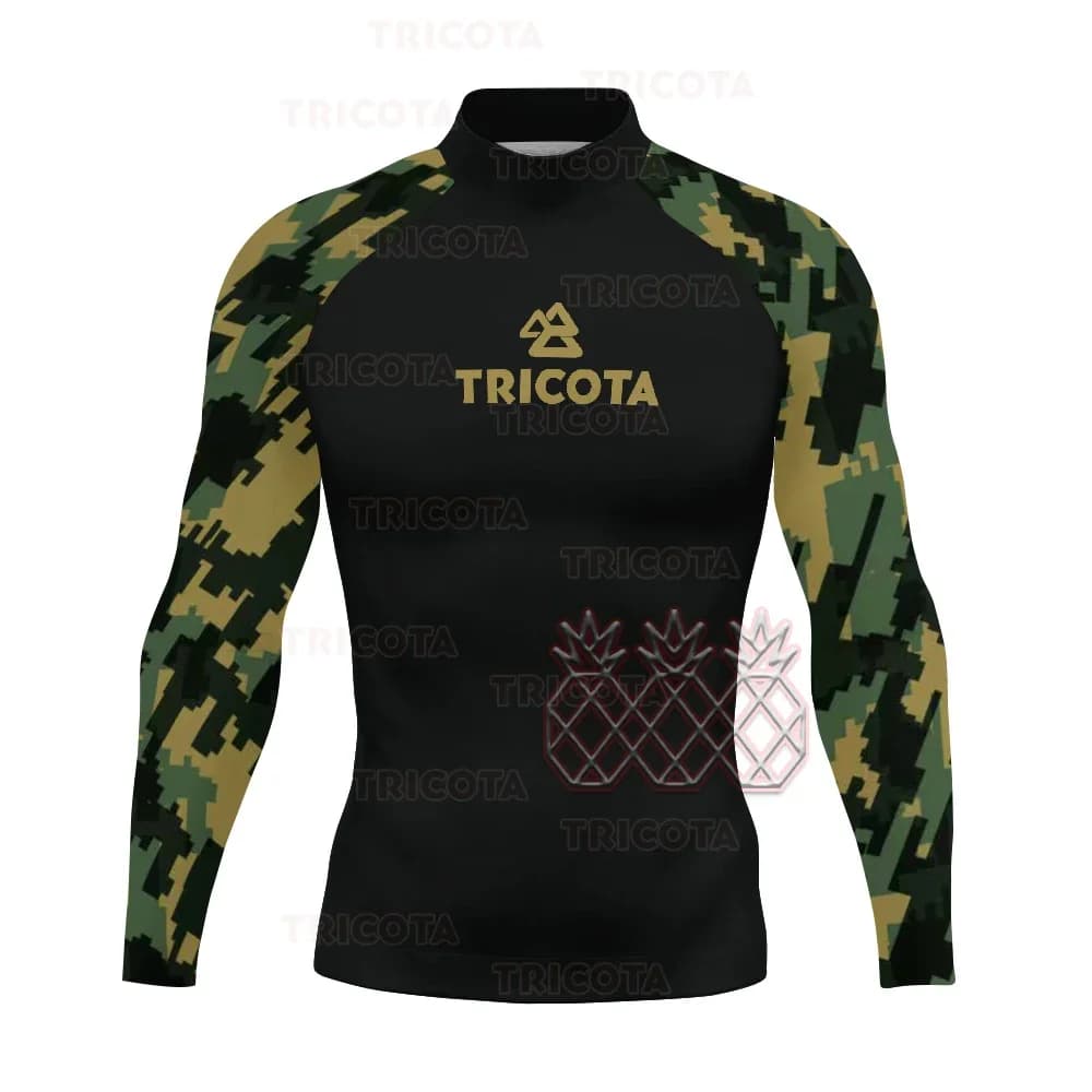 Men's long sleeve UV protection diving clothing summer water sports swimming Rashguard surf t-shirt surf Rash Guard swimsuits