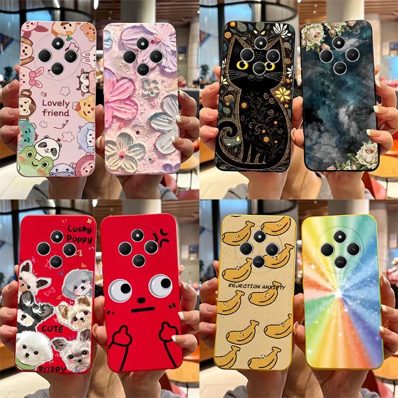 Custodia Redmi 14C per Xiaomi Redmi 14C Cover Funda Coque Cute Cat Cartoon Cucciolo di cane Silicone morbido TPU Custodie per telefoni Paraurti Redmi 14C