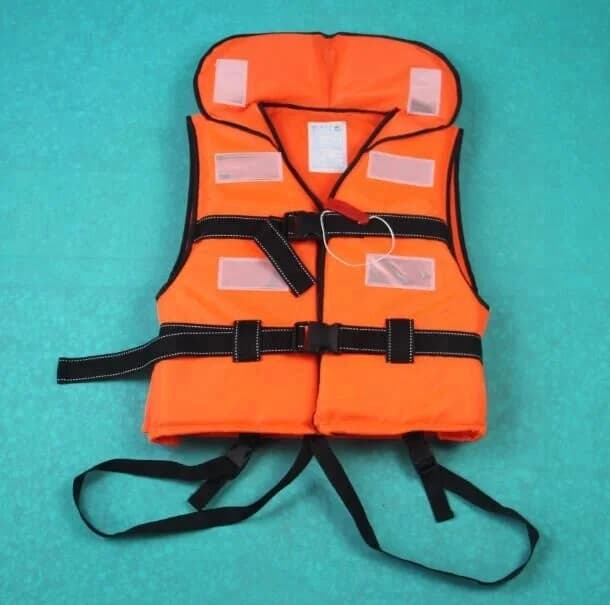 Swim life jacket/vest with 150N buoyancy, made of Oxford cloth and Solas-grade reflective material, used for personal rescue