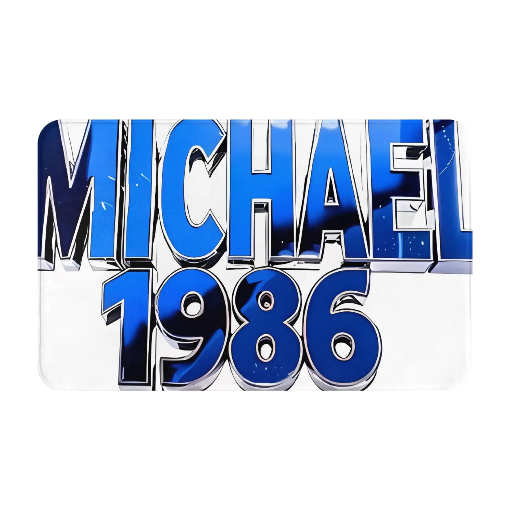 Michael 1986 Birthday Christmas Decorations Bathroom Mat 1986 Doormat Kitchen Carpet Outdoor Rug Home Decor