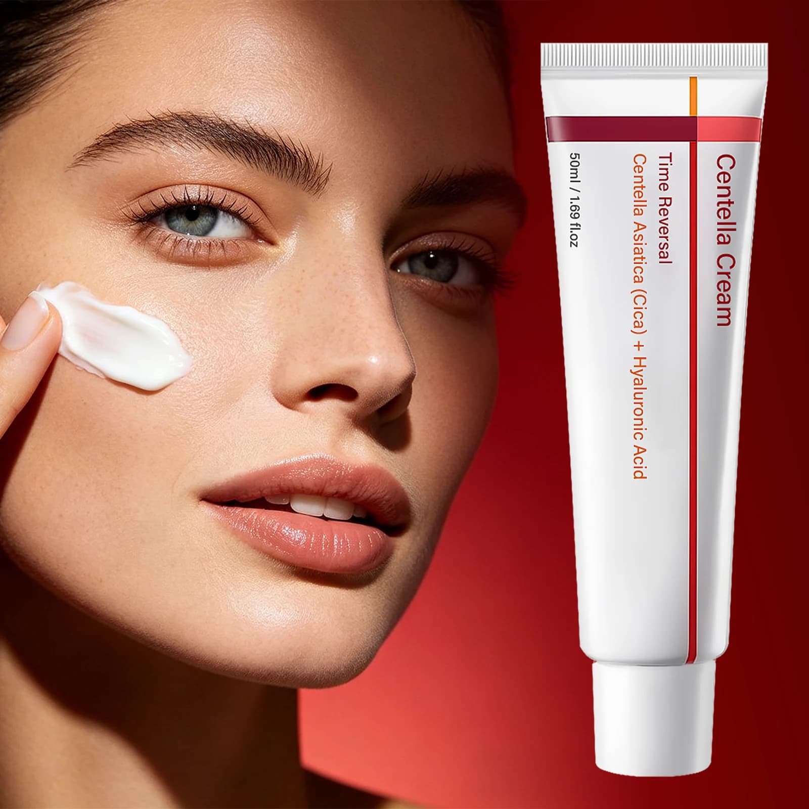 Centella Asiatica Repair Face Cream 50ml Collagen Hyaluronic Acid Hydrating Skin Barrier Recovery For All Skin Types
