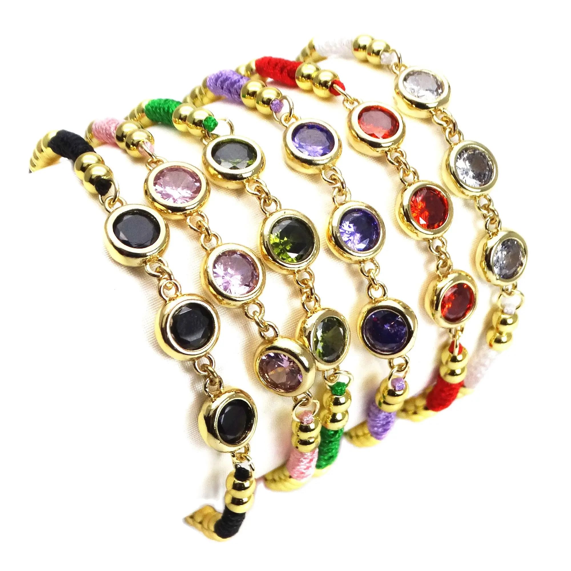 8mm crystal bead bracelet Rope bracelet Demon Push-pull adjustable size bracelet 4mm copper ball weaving hand catenary
