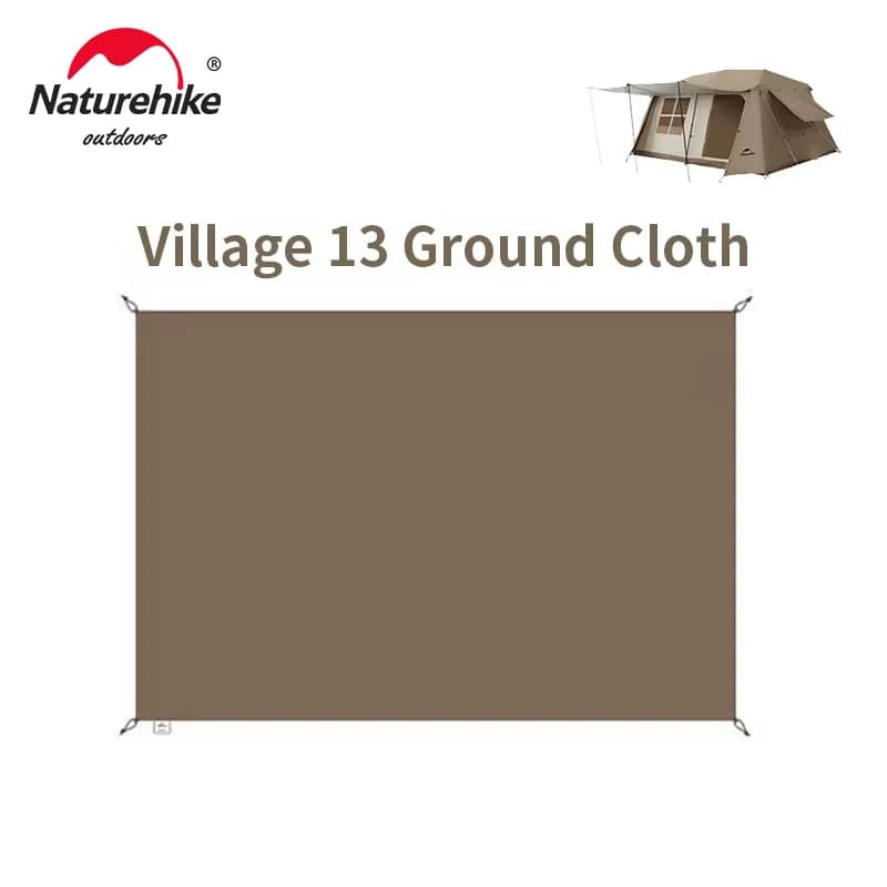 Naturehike Footprint Lastra per VILLAGE-13 Tende da pavimento per tende Panno da terra Panno Oxford 1,74 kg Tappetino resistente all'umidità 398x275,5 cm