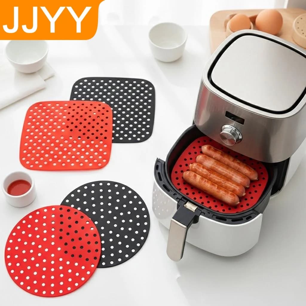 Tappetino da Forno in Silicone Antiaderente Riutilizzabile, Rivestimenti Impermeabili Perforati per Friggitrice ad Aria, Compatibili con Modelli 75 8 85 9