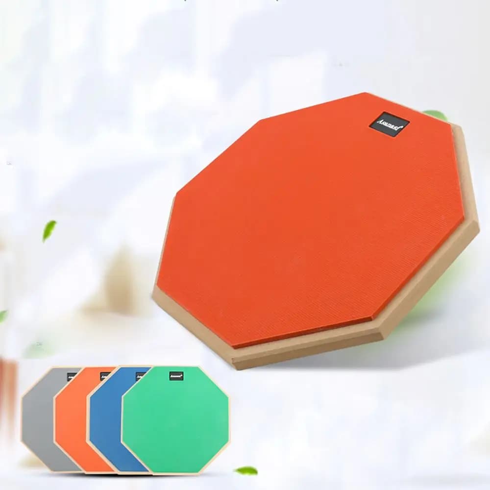 Pad per Pratica di Percussioni da 8 Pollici, Doppio Lato Silenzioso, Accessori Professionali per Percussioni, Supporto per Rullante