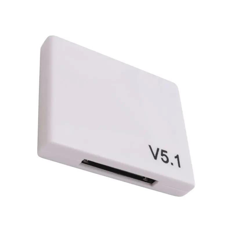 30 Pin Bluetooth 5.1 Audio Receiver A2DP Music Mini Wireless Adapter For 30Pin Jack Analog Speaker White User-Friendly