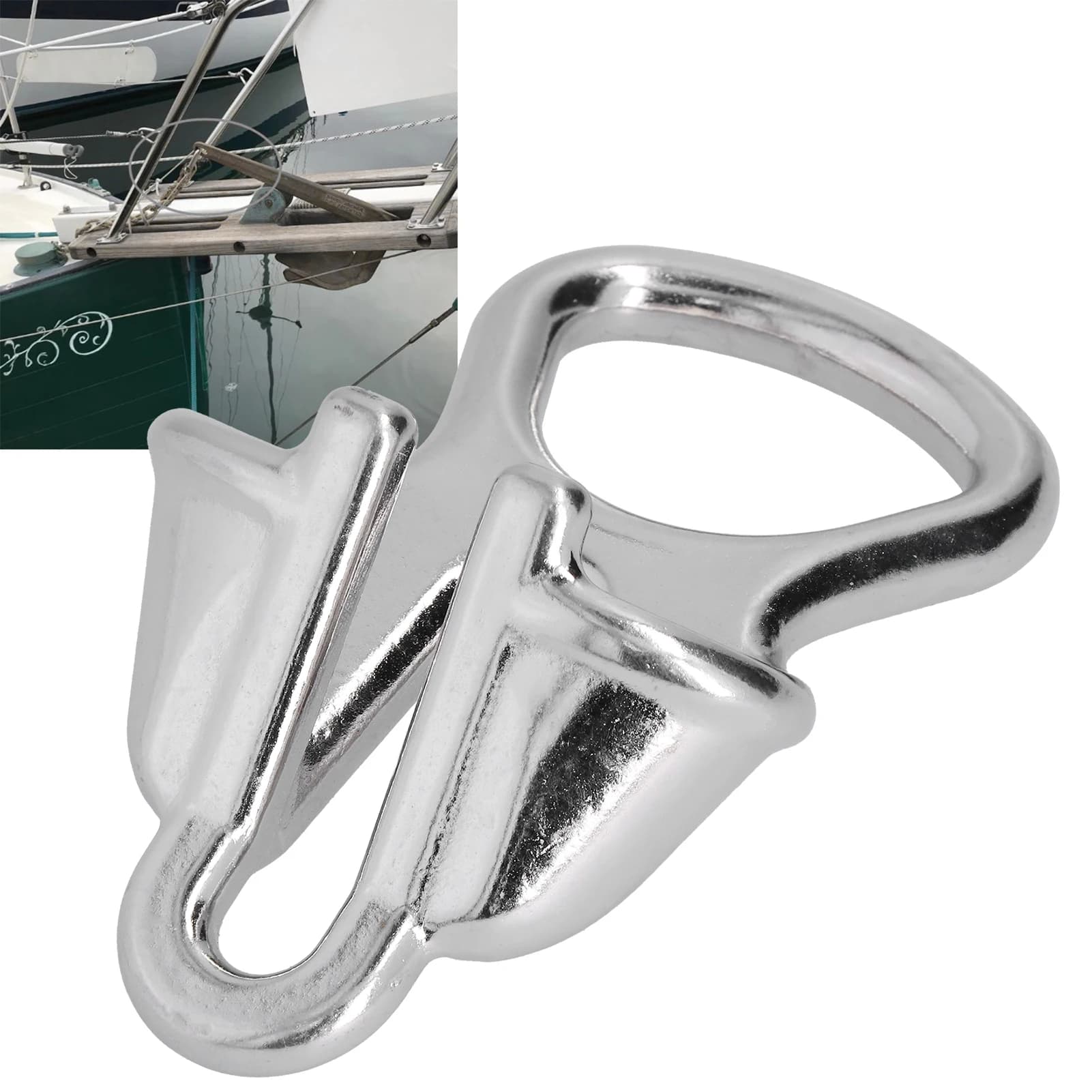 Accessori per barche Dispositivo di ormeggio della corda di bloccaggio della catena di ancoraggio Hardware in acciaio inossidabile 316 per corda o catena da 10-12 mm/0,4-0,5 pollici