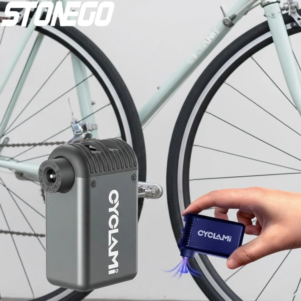 Pompa d'aria elettrica portatile per bicicletta, mini pompa gonfiabile ad alta pressione, accessori per ciclismo, piccola pompa per bici leggera