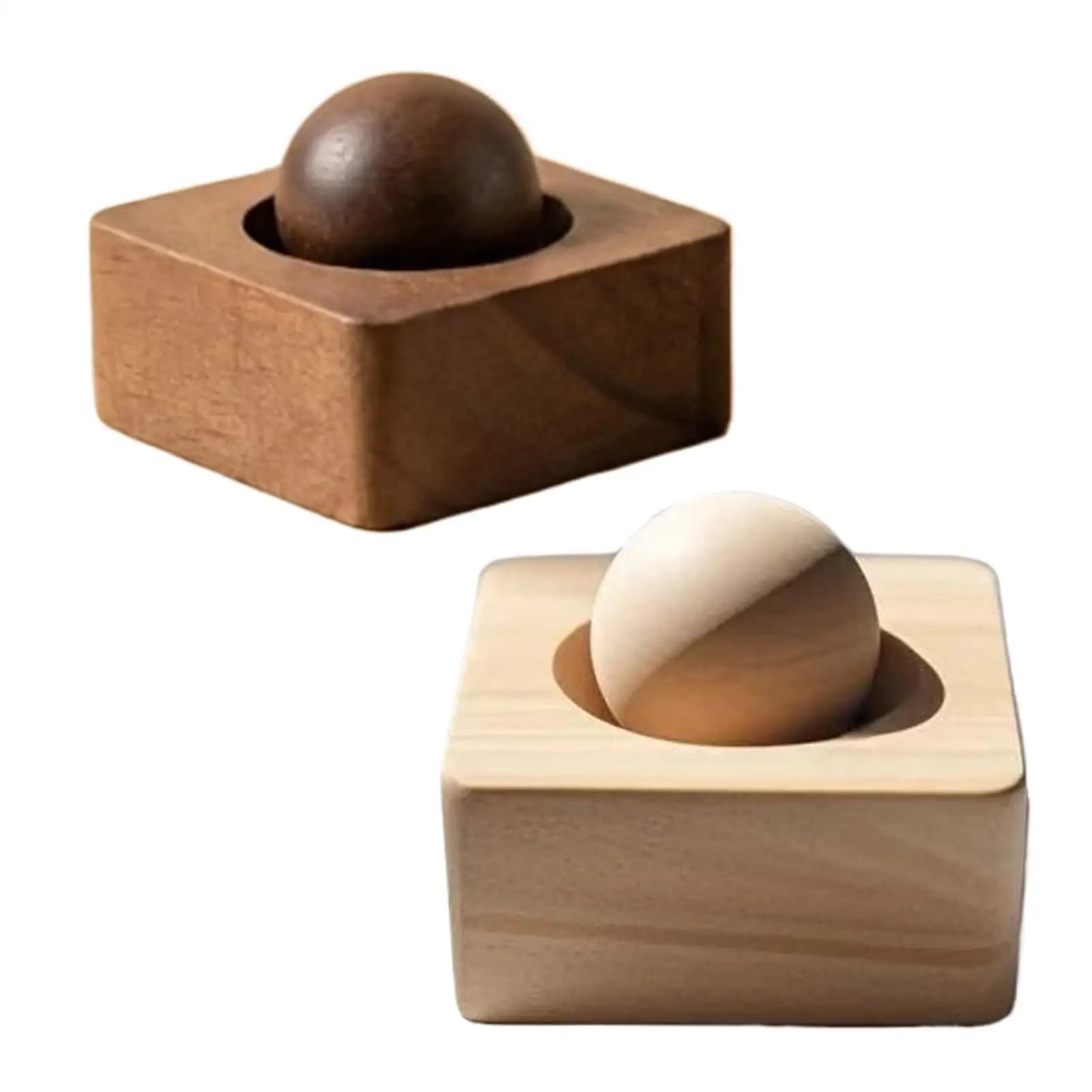Diffusore di Oli Essenziali in Legno per Auto, Set Diffusore Rotondo per Aromaterapia per Casa, Ufficio, Camera da Letto e Interni Auto