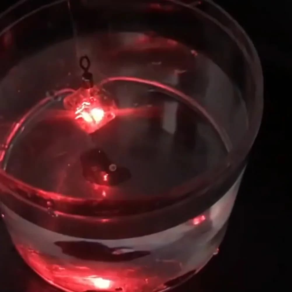 Lampada Attrattiva per Pesci a Forma di Occhio, Luce LED Impermeabile con Sensore per Acque Profonde, per Acqua Salata e Dolce, per Uso Subacqueo