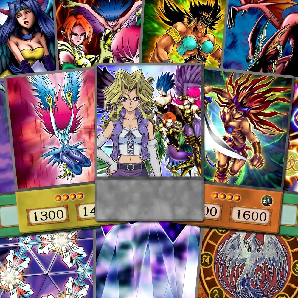 Set da 50 Carte Collezionabili Anime Mai Valentine, Harpie Amazoness, Duel Monsters, Battle City, YGO Orica