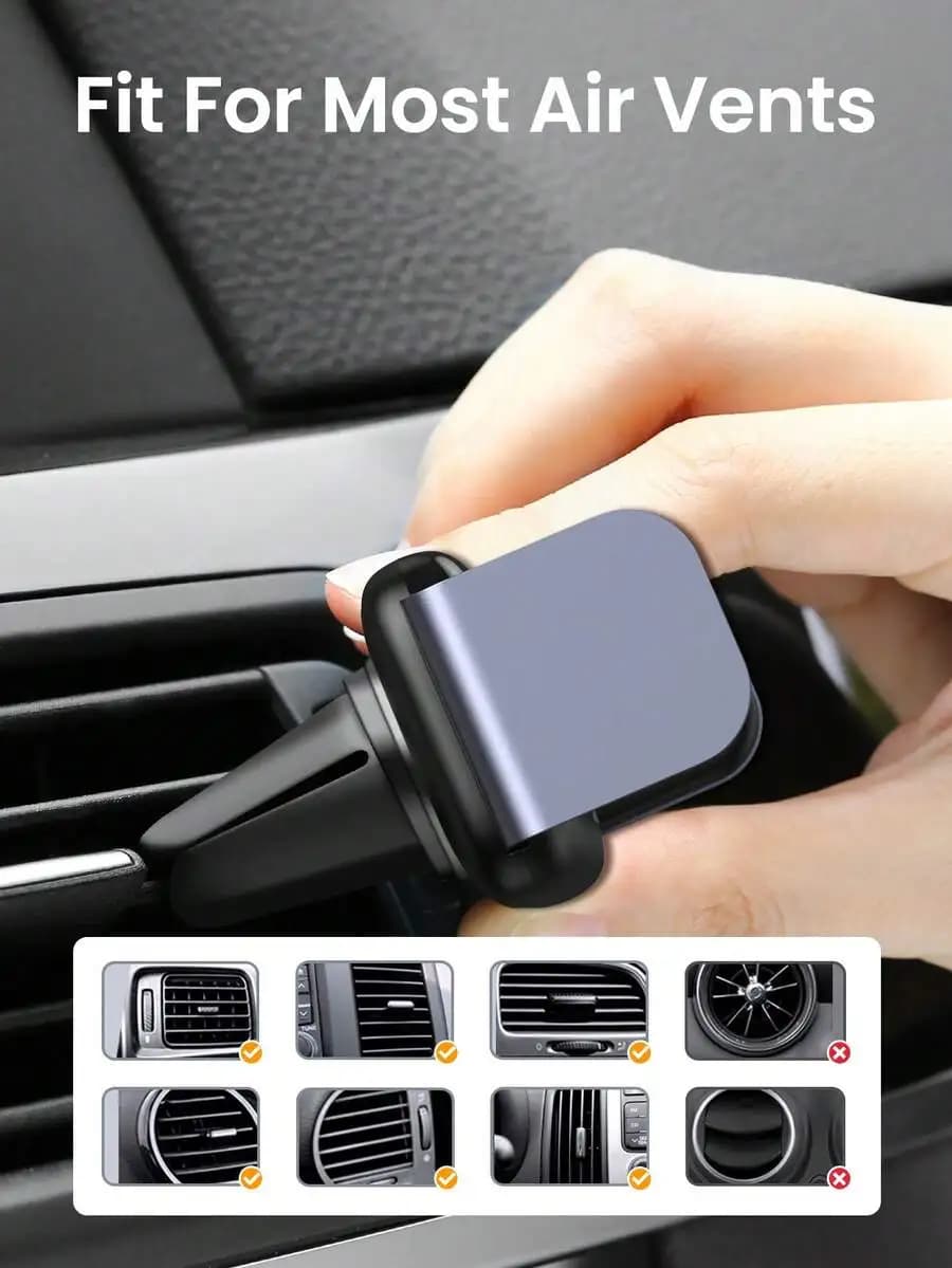 Supporto per telefono da auto con montaggio su presa d'aria per smartphone da 4,7-7,2 pollici