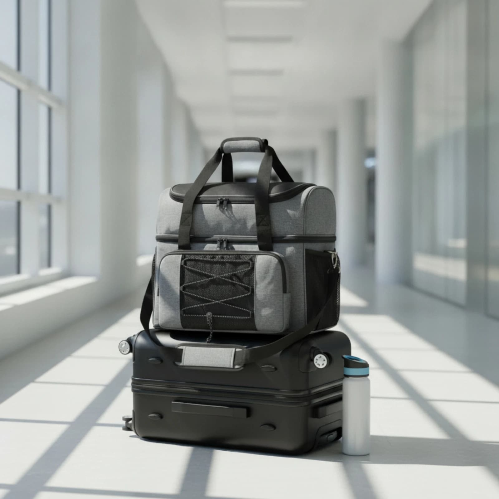 Bowling Bag with Ball Cradle Structured Bowling Bag with Shoe Compartment Long-Lasting Portable for Bowlers, League Night